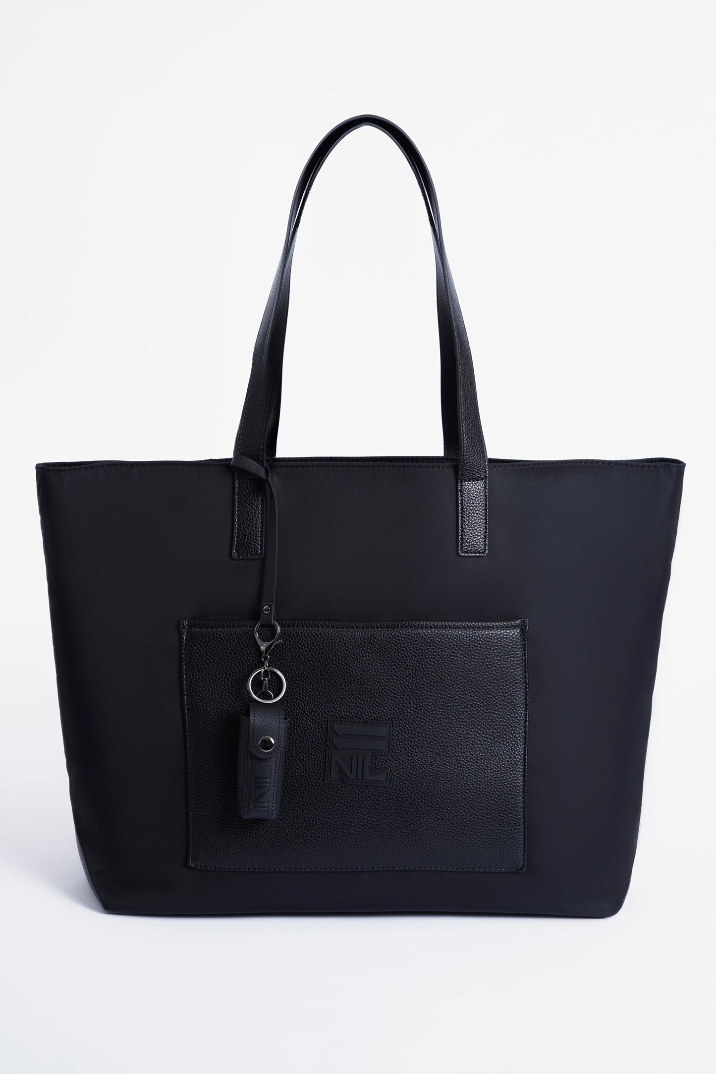 ON THE MOVE OVERSIZED TOTE BAG - BLACK