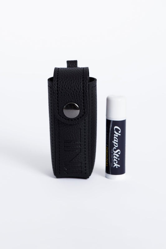 ALWAYS WITH ME LIP BALM + KEYCHAIN HOLDER - BLACK