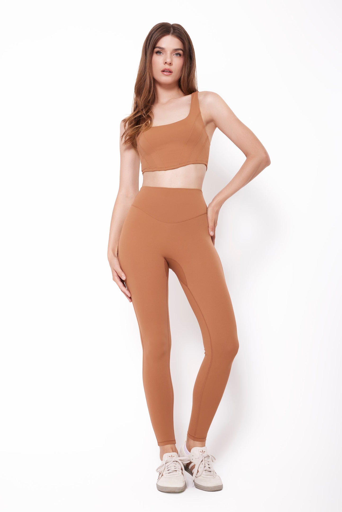 NYC CORSET TOP - SUEDETECH MOCHA
