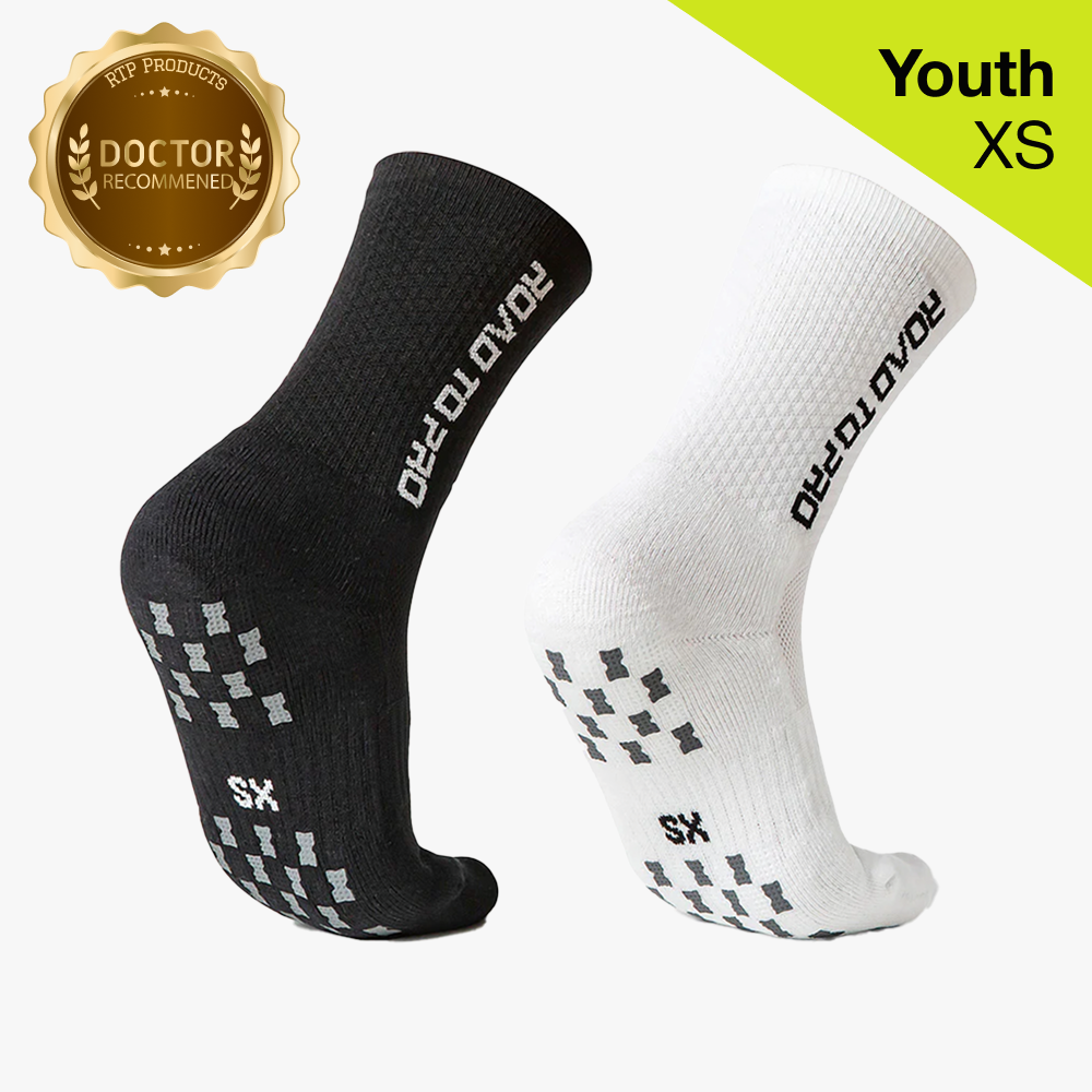 NEW! YOUTH/XS ULTRAGRIP V2 Dual sided Non-slip Technology Socks