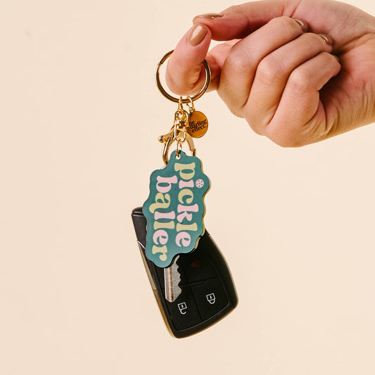 Acrylic Keychain-Pickleballer