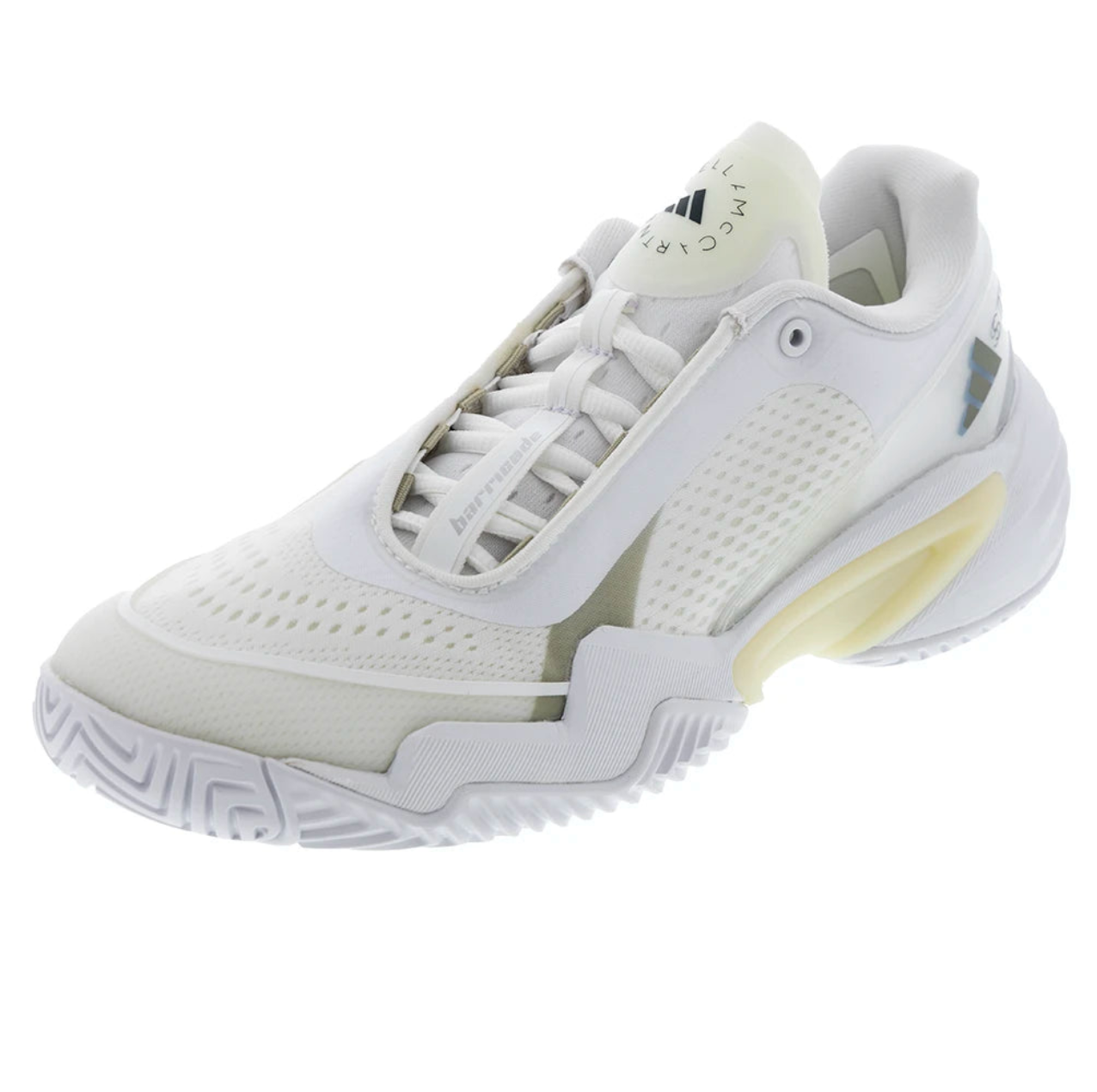 Women`s Stella McCartney Adidas Barricade Tennis Shoes Footwear White and Almond Milk