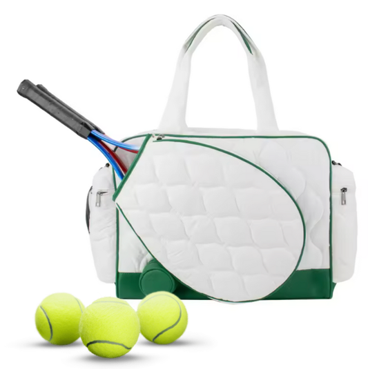 Tennis Bag - Off White Puffer