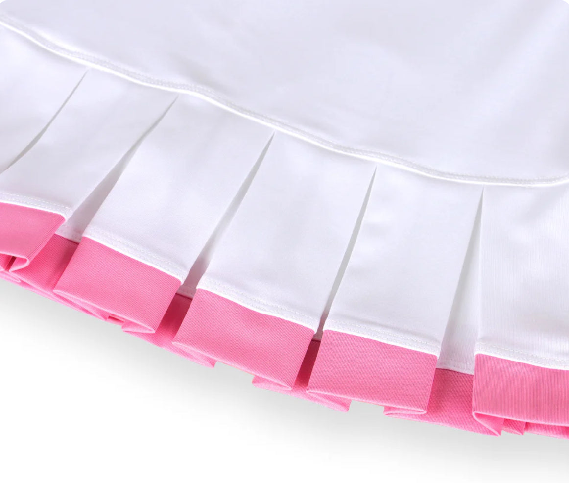 Little Miss Tennis Girls Rose Cottage Courts Pleated Skirt