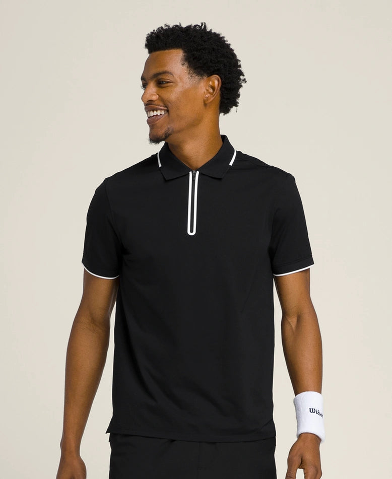 Wilson Mens Advantage Zip Polo