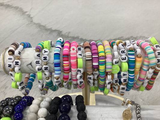 In my era tennis beaded bracelets