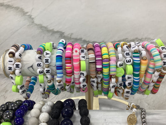 In my era tennis beaded bracelets