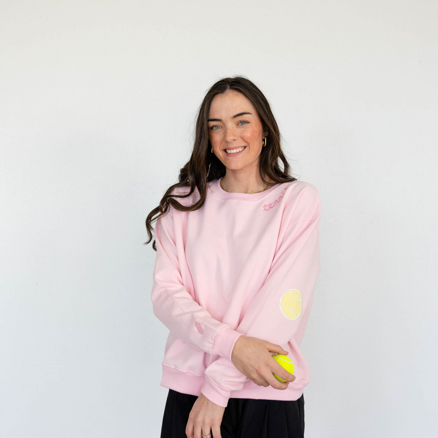 Tennis patches sweatshirt