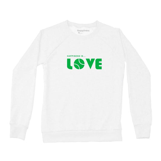 Women's Tennis Love Sweatshirts - 2 Colors: White / Medium