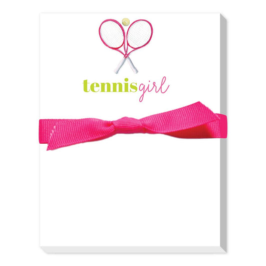 TENNIS GIRL MINI NOTEPAD - Perfect for quick notes