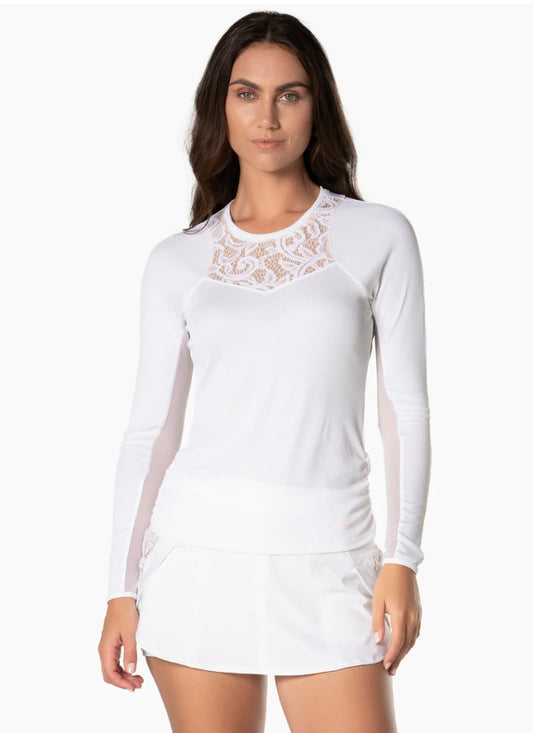 Lucky in Love Lace Track long sleeve