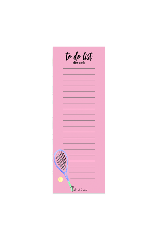 Island Haus Co Tennis To Do List