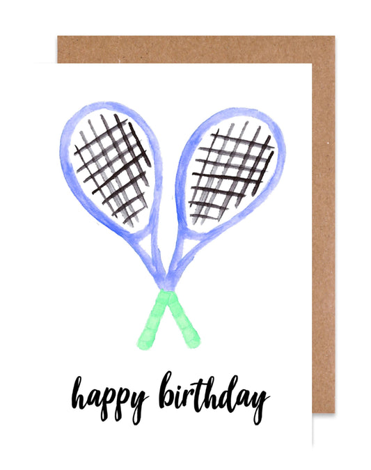 Island Haus co. Happy Birthday Tennis Card