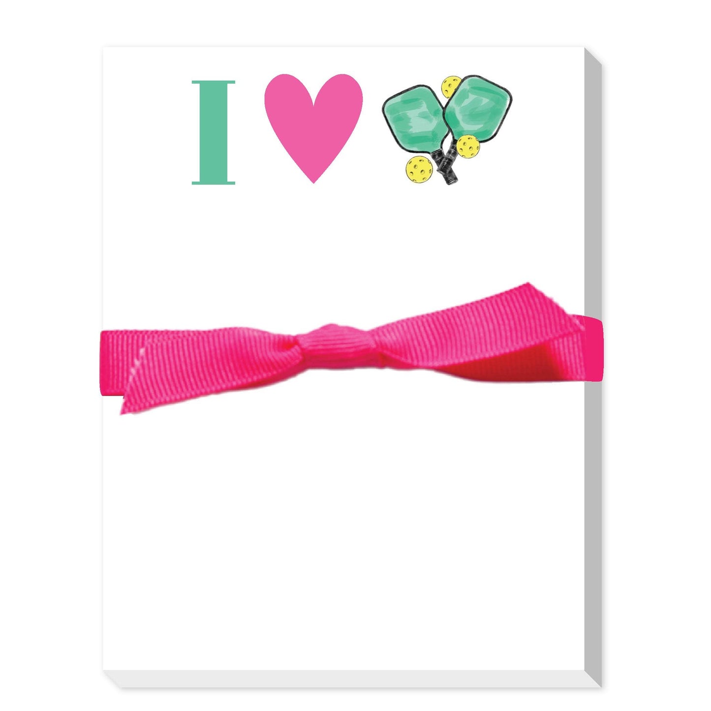 I LOVE PICKLEBALL, GOLF, TENNIS, PADDLE MINI NOTEPADS: GOLF