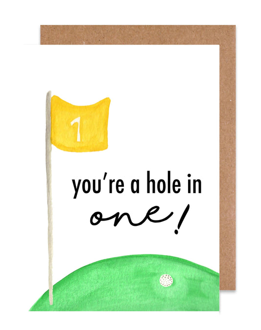 Island Haus Co. You're A Hole In One! Card