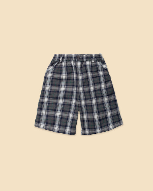 The Sunday Collective Play Cargo Short in grey plaid