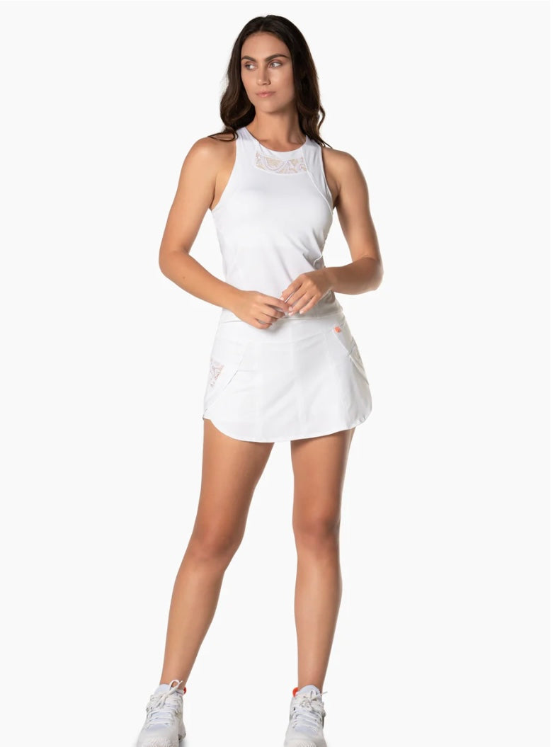 Lucky in love lace tank