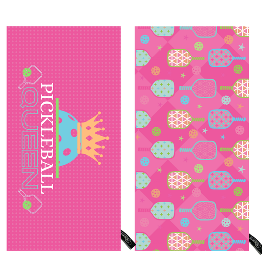 Pickleball Queen Double-Sided Microfiber Athletic Towel