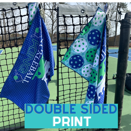 Pickleball King Double-Sided Microfiber Athletic Towel