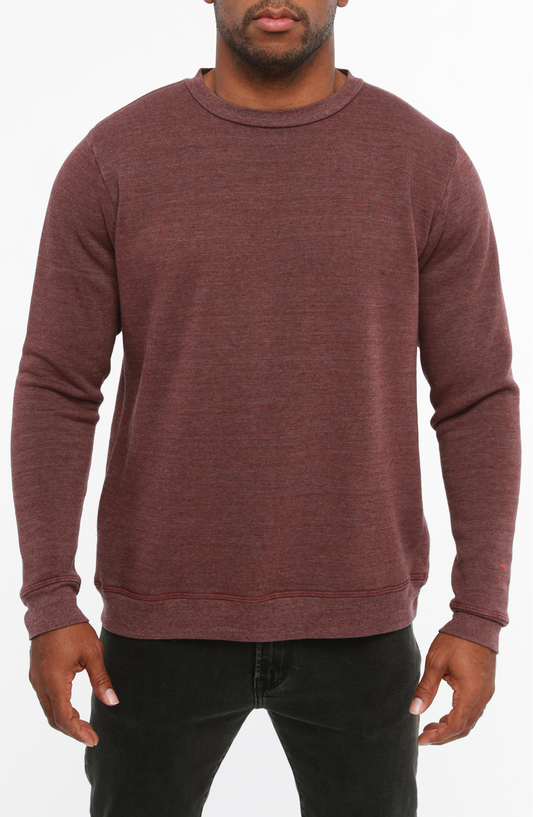 SWEATSHIRT-MAROON-ULTRA SOFT: S