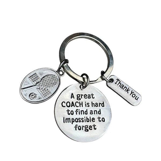 Tennis Great Coach is Hard to Find Keychain: Style 1