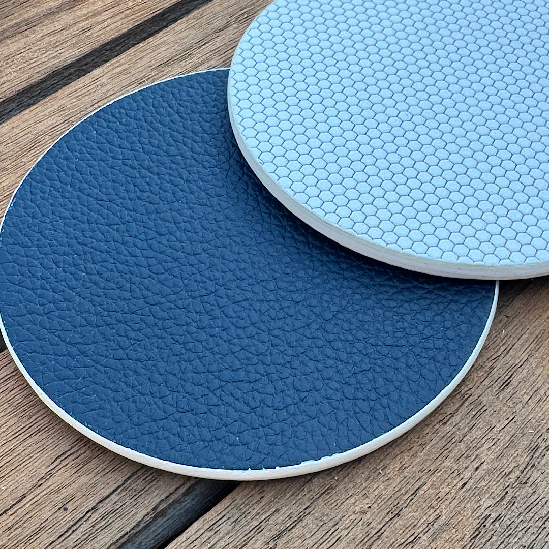 Serve in Style Coasters - White Golf & Navy