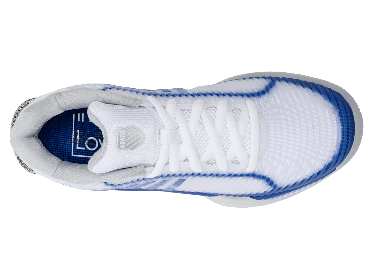 97382-110-M | HYPERCOURT EXPRESS 2  LUCKY IN LOVE | WHITE/ELECTRIC BLUE/SILVER
