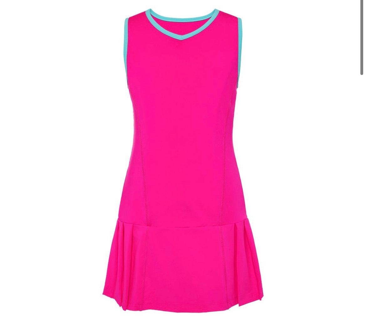 Fila Girls` Essentials Pleated Tennis Dress