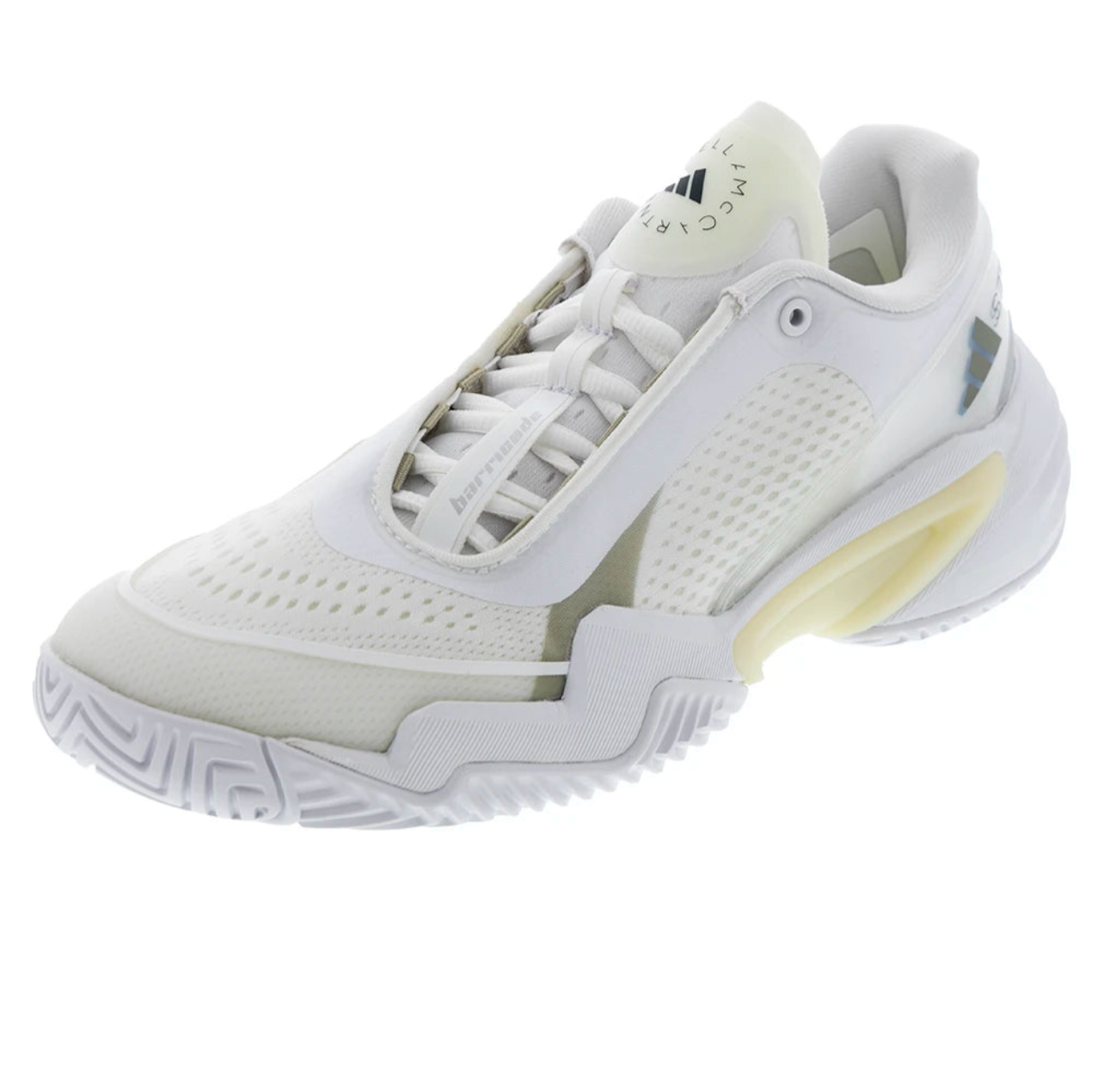 Women`s Stella McCartney Adidas Barricade Tennis Shoes Footwear White and Almond Milk