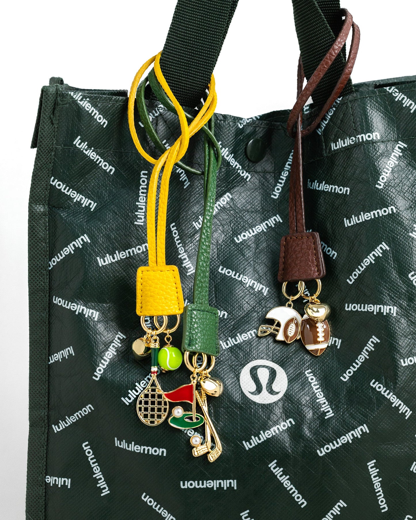 Tennis Leather Clochette Bag Charm