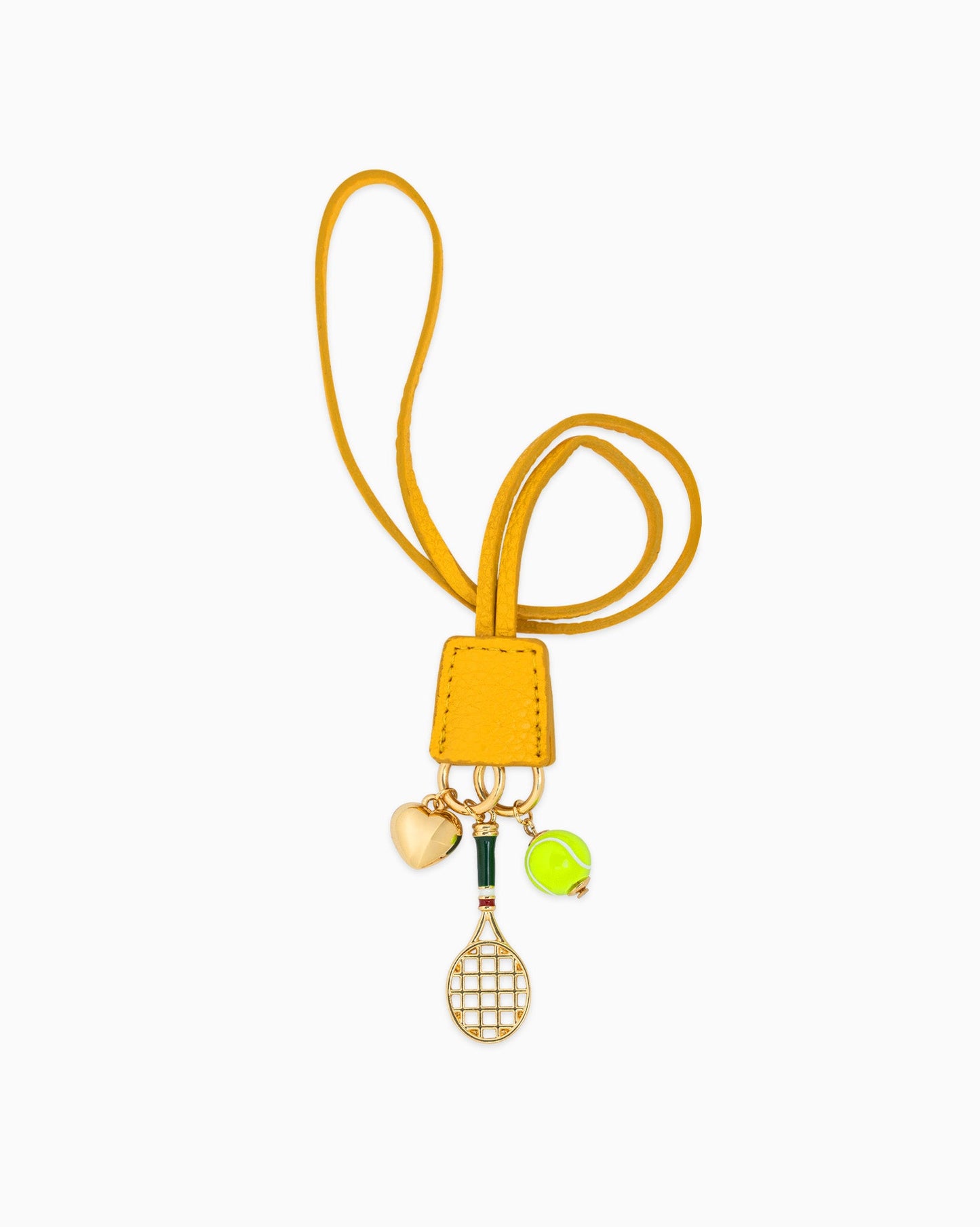 Tennis Leather Clochette Bag Charm