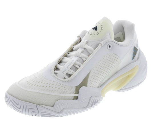 Women`s Stella McCartney Adidas Barricade Tennis Shoes Footwear White and Almond Milk