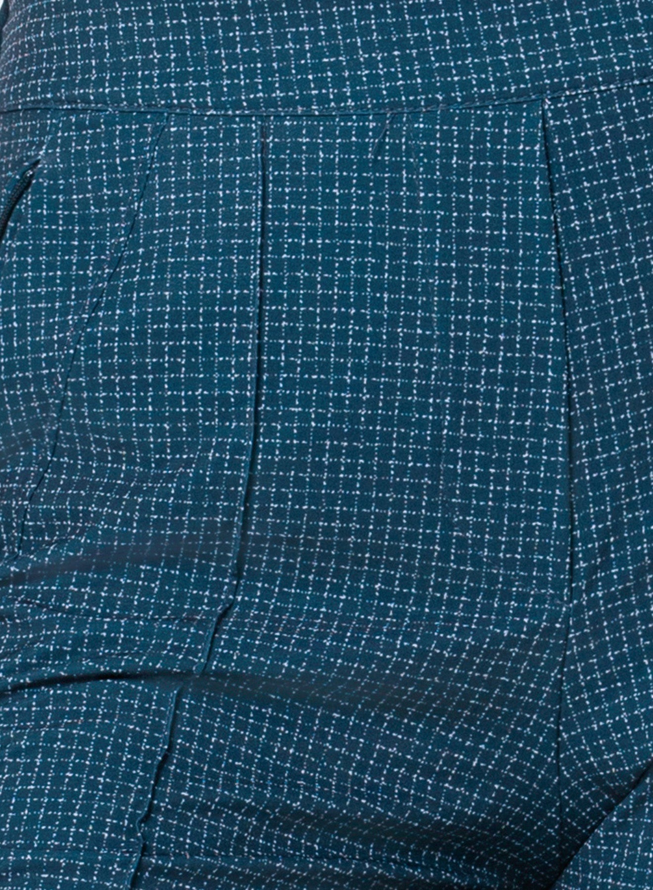 Boucle Grid Pull On Pant