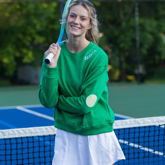 Tennis patches sweatshirt