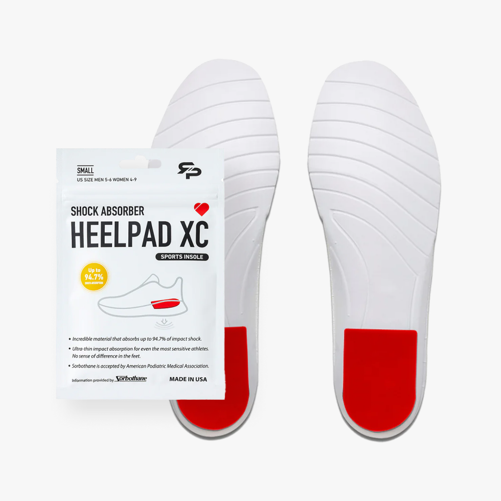 NEW! 1 Pair of RTP HEEL PAD XC v2 Red- Protect your joints while keeping your shoes feeling natural.