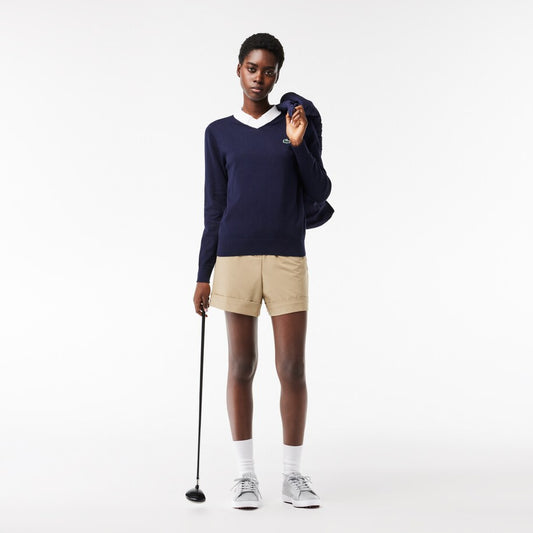 Lacoste Womens Cotton Pima Golf Sweater