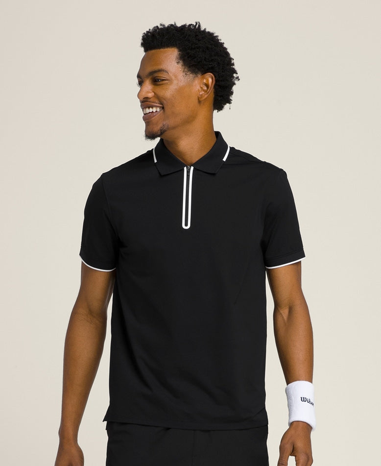 Wilson Mens Advantage Zip Polo