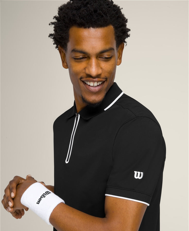 Wilson Mens Advantage Zip Polo