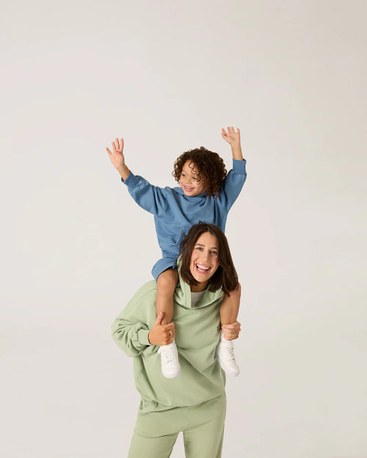 The Sunday Collective Natural Dye Everyday Pullover in Bluejay