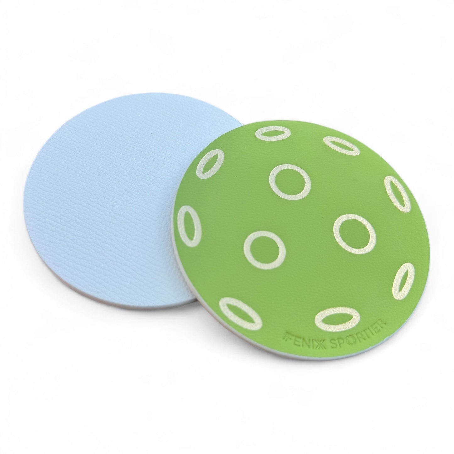 Serve in Style Coasters - Lime Pickleball & White