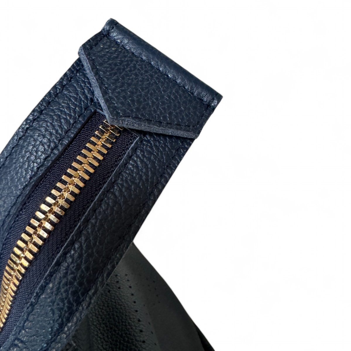 The LB Bag - Natural Canvas / Navy Leather