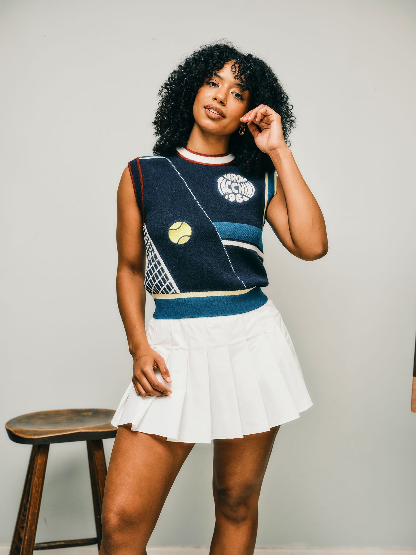 Nota Knit Vest- Maritime Blue