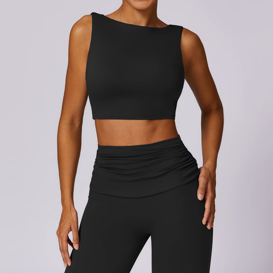 Sollinarry Shockproof Beauty Back Yoga Vest High Strength Poly Quick Drying Workout Clothes Running Tight Sports Underwear