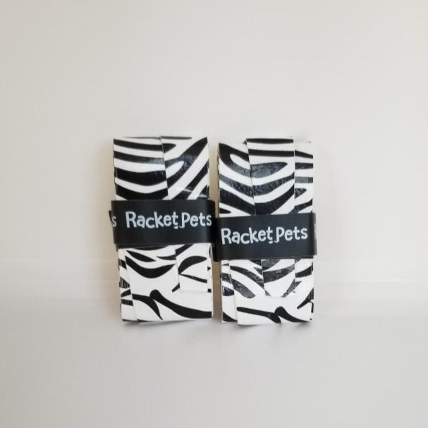 Overgrip Tape for Tennis Racket - Black/White Zebra (pack of 2)