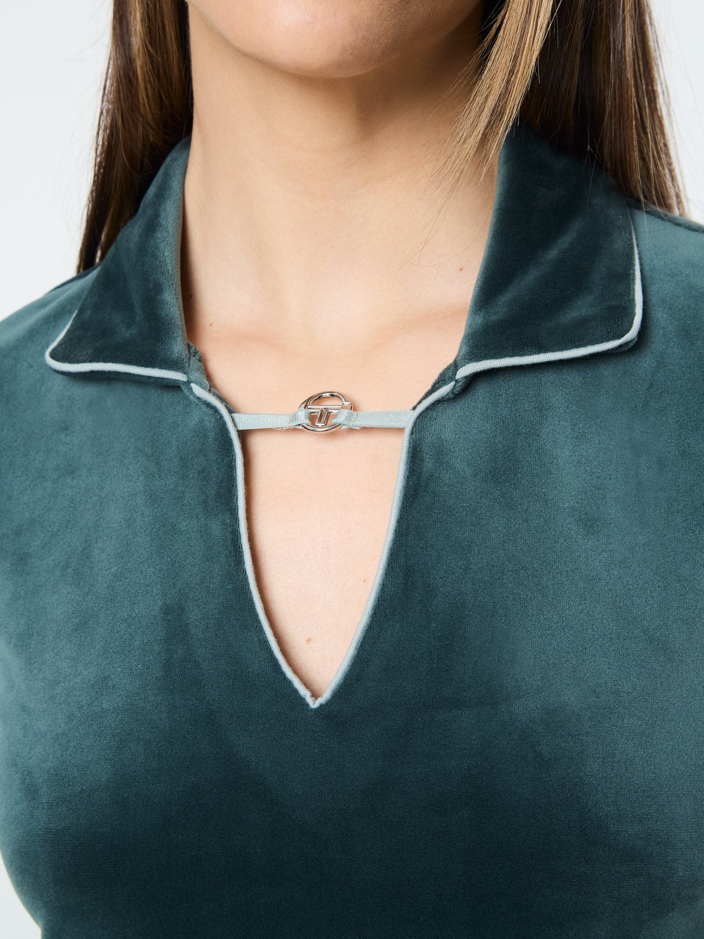 Lina Velour Dress- Green Gables