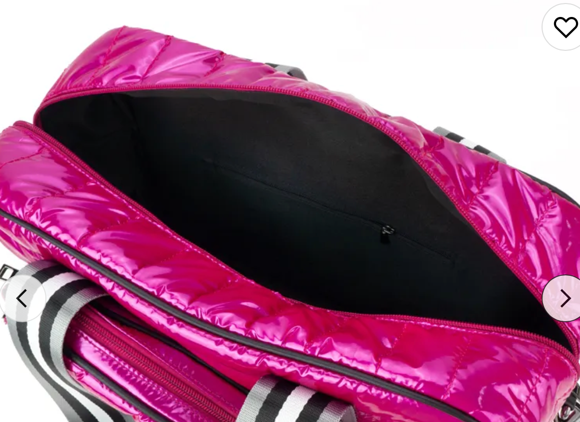 The Quilted Puffer Tennis Tote - Pink