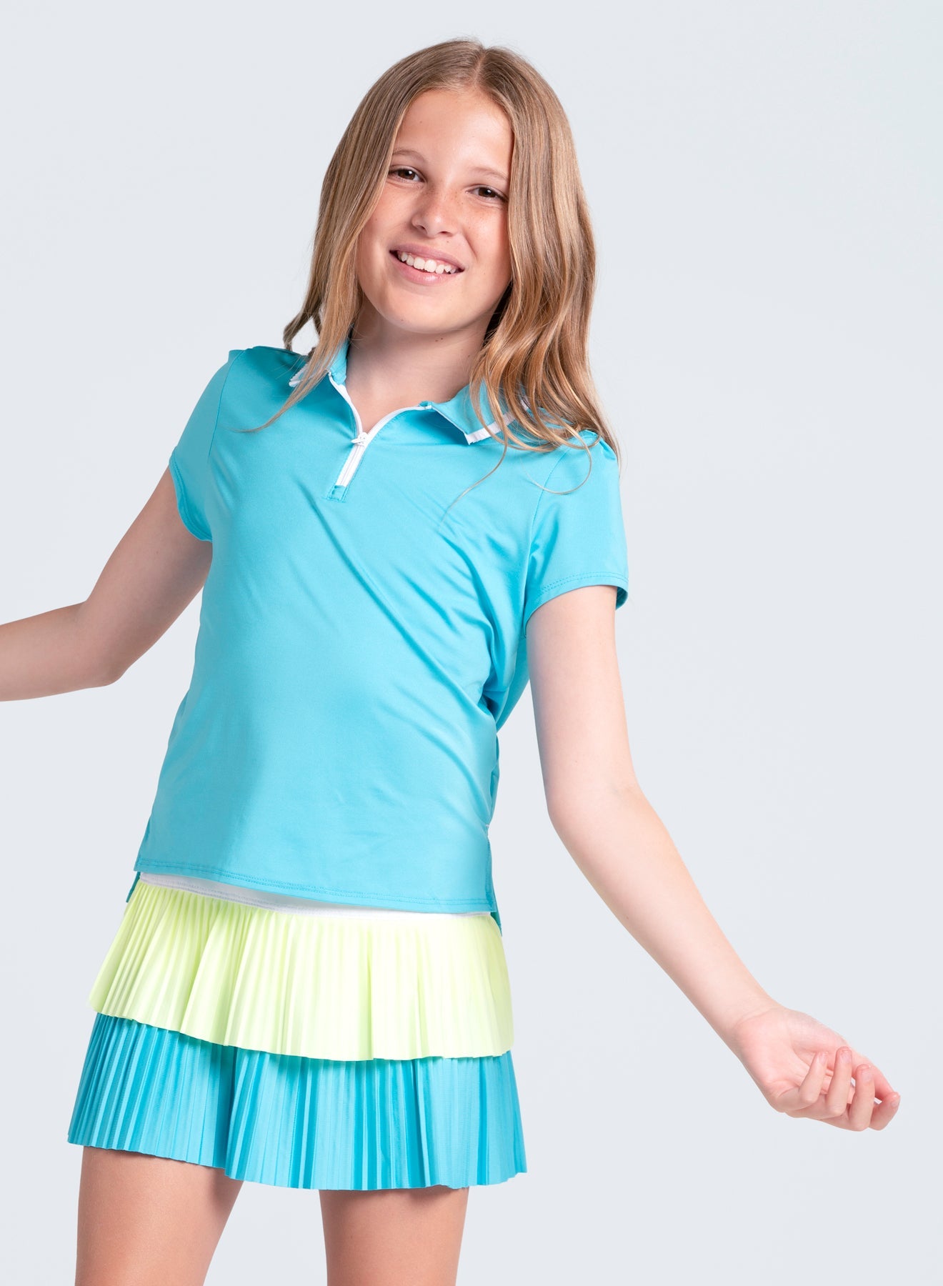 Pleated Polo Short Sleeve