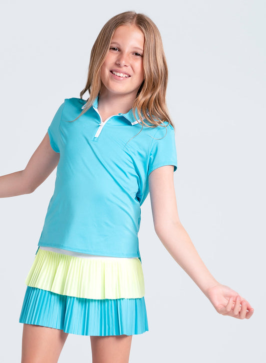 Pleated Polo Short Sleeve