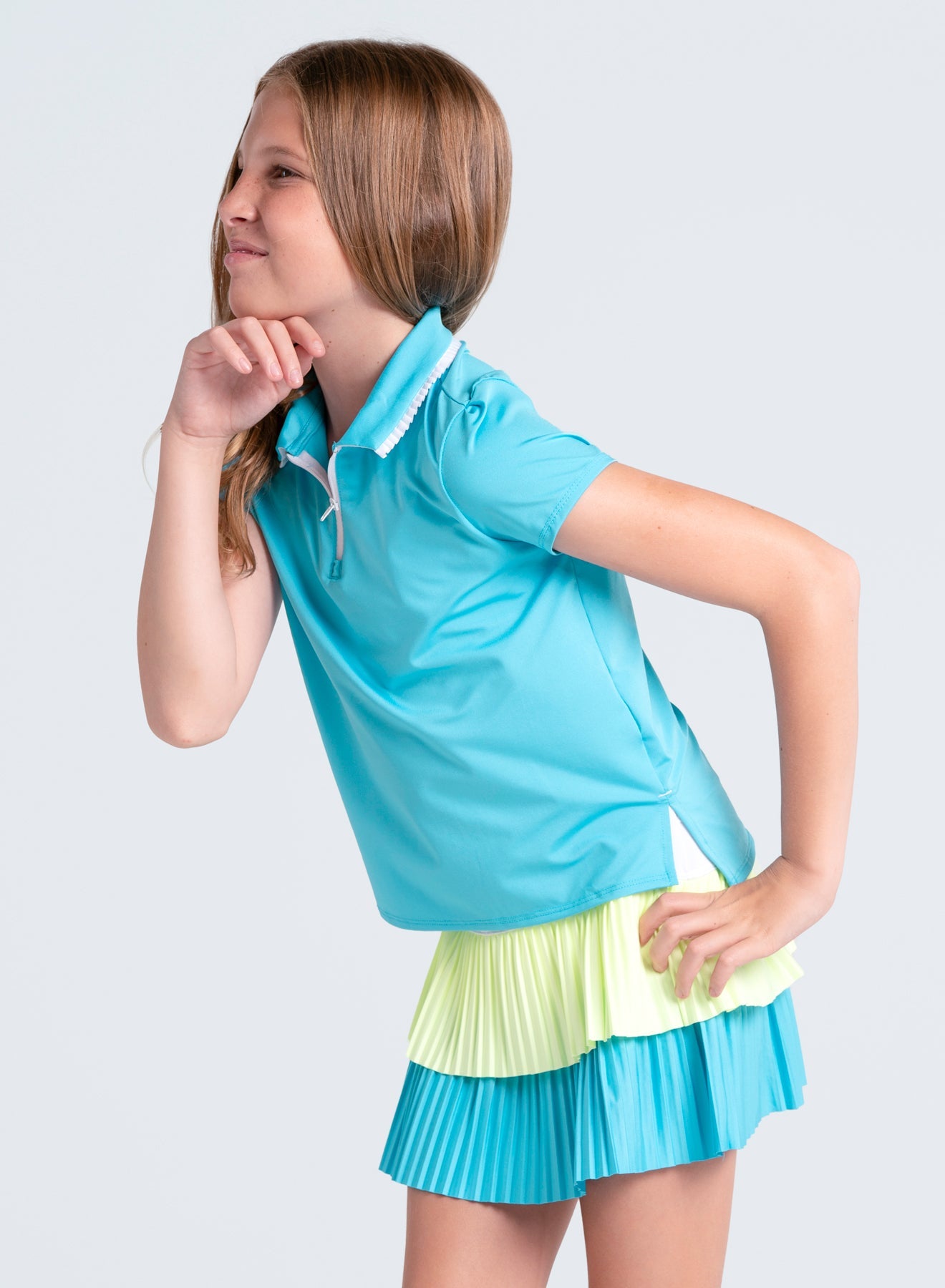 Pleated Polo Short Sleeve