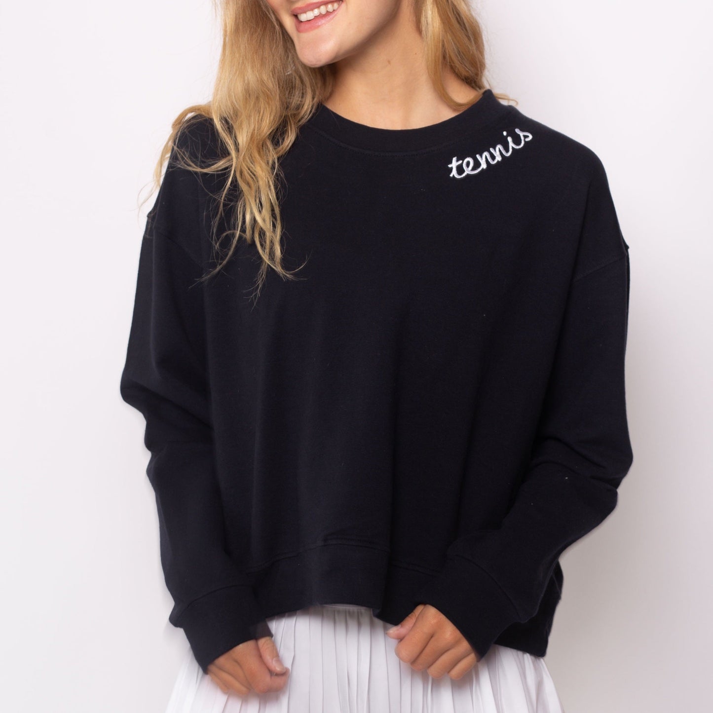 Tennis patches sweatshirt
